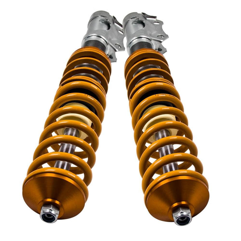 maXpeedingrods Coilovers Adjustable Height for VW Golf IV/New Beetle for  Seat Leon 1996-2010, Suspension Coil Struts, Gold Amortiguador with  Twin-tube Structure : Automotive 